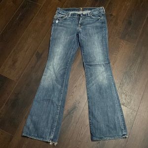 Seven for all Mankind rhinestone pocket jeans